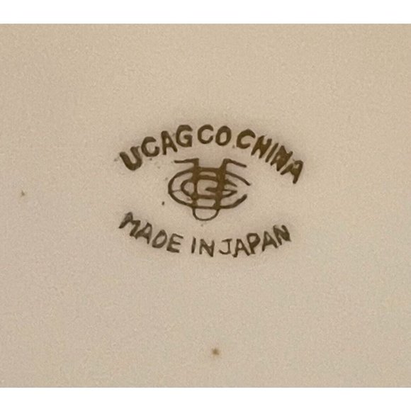 Vintage UCAGCO China Saucer Dogwood Pattern Gold Trim Japan 5.5" - Picture 4 of 6